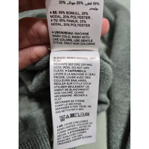 Amazon essentials xl women's sage green long sleeve top - Picture 8 of 10